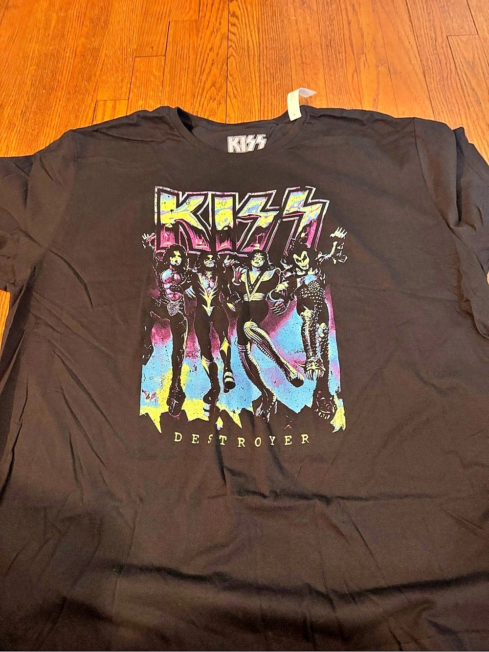 KISS Destroyer Tour Graphic T-Shirt Black Multicolor 3XL